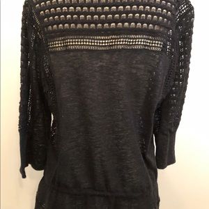 Lucky Brand Tops - Lucky Brand black crochet/eyelet top Lucky Brand Tops - Lucky Brand black crochet/eyelet top